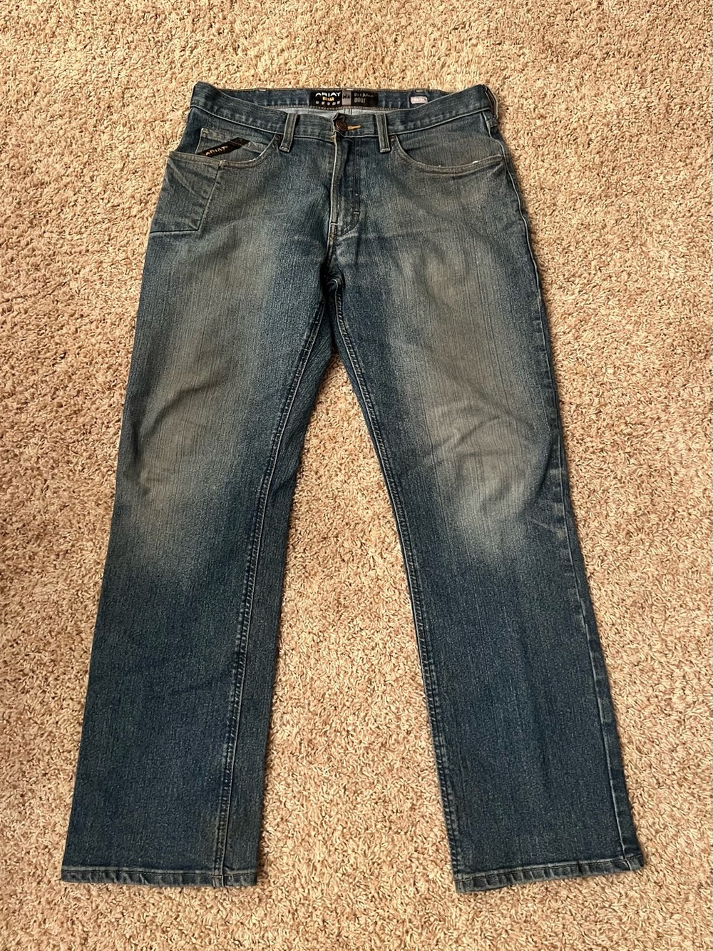 Ariat Dark Blue Bootcut Work Jeans 32/34